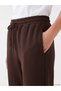 LCW EVERYDAY Brown Women's Thick Jogger Sweatpants, Featuring the ALITA CITY Touch - 3