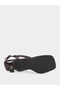 Patent Mid Heel Toe Post Sandals - 6