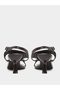 Patent Mid Heel Toe Post Sandals - 4