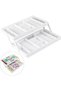 2/3 Tier Smart Collapsible Drawer Organizer,Multi Level Stacking Folding Junk Organizer, Foldable Ex - 6