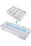 2/3 Tier Smart Collapsible Drawer Organizer,Multi Level Stacking Folding Junk Organizer, Foldable Ex - 5