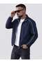 Men Dark Blue Zip-Up Track Jacket - 3