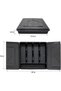 Silverware Organizer with Lid, Stackable Cutlery Storage Box, Multi-Purpose Kitchen Organizer for Ho - 4