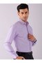 Men Slim Checked Cutaway Collar Formal Shirt - 5
