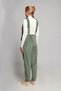 Johana Velvet Dungarees - Khaki - JUMPSUIT - 3