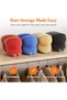 3 Pieces Cap Holder, Plastic Cap Holder Holds 21 Hats, Clear - 2