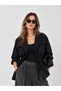 Women's Black Longline Utility Jacket - 2
