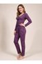 Heart Print Long Sleeve Pyjama Set - 4