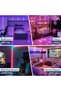 شريط إضاءة LED مع جهاز تحكم عن بعد - 2 متر - شريط LED متعدد الألوان RGB يعمل بالـ USB وقابل للقص مع 24 مفتاحًا - 6