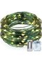 Battery Operated Outdoor String Lights, 10m 100 LEDs Waterproof with Remote & Timer, 8 Lighting Mode
