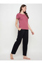 Mauve Purple Giraffe Print Cotton Pyjama Set - 4