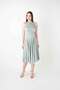 Glittery Fabric Halter Neck Midi Dress - Mint Green