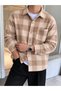 Men's Regular-Fit Plaid Flannel Shirt, Long-Sleeved, with Pockets, Casual Wear, Set - 2