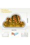 Handmade Diy Cloud Tulip Night Light with Mirror Base, Artificial Flower Led Table Lamp for Sleeping - 2