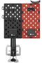 Modular Gaming Desk Organizer & Storage Kit - Rotating Desk Mount Pegboard with Universal Game Disc - 6