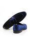 NAVY BLUE, LACE-LESS, GENUINE LEATHER MEN'S SHOES - 2
