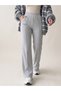 Grey Front Seam Detail Joggers - 2
