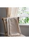 - Boho Curtain with Handmade Tassels Half Blackout Rod Pocket - 7