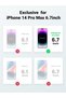 2 حزمة لجهاز iPhone 14 Pro Max واقي شاشة للدفاع عن الخصوصية - 7