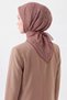 Soft Scarf, Leaf Pattern, Mocha Mousse - 3
