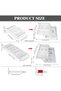 2/3 Tier Smart Collapsible Drawer Organizer,Multi Level Stacking Folding Junk Organizer, Foldable Ex - 2
