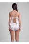 White Lace Insert Cami and Shorts Set - 5
