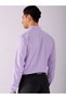 Men Slim Checked Cutaway Collar Formal Shirt - 4