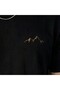 Men's Mountain Print T-Shirt, 100% Cotton, Regular Fit, Crew Neck, Short-Sleeved - Black - 2