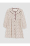 High-Quality Items from Çelebi Store: Floral Velvet Dress for Girls - 2