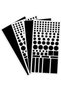 4 Sheets Light Blocking Stickers for Led Devices, Reusable Black PET LED Light Dimming Sheet, Self-A