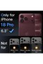 Camera Lens Protector for iPhone 18 Pro, 1-Pack, Dark Cherry - 2