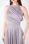 Glittery Fabric Halter Neck Midi Dress - Li̇la - 3