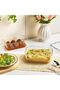 2 Pack 1860ml/ 63oz Large Glass Containers for Food Storage - 6