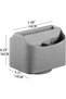 PU Leather 360° Rotatable Remote Control Holder,Nightstand TV Remote Caddy - 2