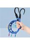 1.5m Elastic Camping Clothesline with 10 Clips Retractable Blue - 4