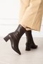 Women's Zip-Up Heeled Boots: Modern and Elegant Design, Eye-Catching Style (Heel Height: 6 cm)