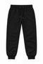 Children's Black Jogger Pants with Pockets, Drawstring Waist, Rib Knit Hem—Unisex Sweatpants - 5