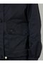 Black Solid Pocket Details Zip-Up Regular Fit Bomber Jacket - 4
