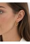 Gold Solid Earrings - 3
