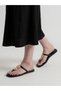 Metal Trim Thong Sandals - 7