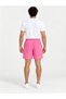 Light Pink Solid Knee-Length Drawstring Shorts - 5