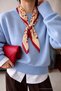 100% Wool Cashmere Beaded Scarf - 2