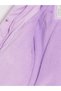 Peak New Season Lilac Girls' Hooded Coat with Fur-Trimmed Lining - 3