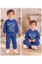 Baby Boy & Child Cotton Combed Cotton Fabric Patterned 2-Piece Top and Bottom Pajama Set - 6