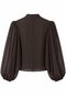 Brown Sleeve Sheer Chiffon Jacket - 4115 - 2