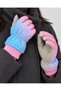Girls'/Boys' Color-Blocked, Fur-Lined, Non-Slip, Water-Repellent Snow and Winter Gloves for Ages 9–15