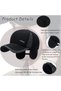 Mens Winter Baseball Cap with Ear Flaps, Windproof Warm Tweed Hat, Adjustable Visor Dad Hat, Foldabl - 3