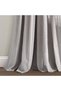 Linen Button Window Curtain, Single Panel, Grey, 213 cm L x 101 cm W - 4