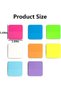 160 Sheets, 8 Colors Transparent Sticky Notes, Scrap Stickers Note Pads Paper Clear Notepad School S - 2
