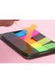 Clear Sticky Notes, 3-Pack Transparent Page Markers, Repositionable Bookmark Tabs for Office School - 6